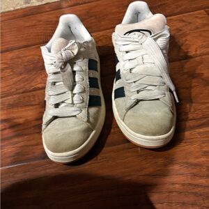 Adidas Women’s  Cream and Black Sneakers